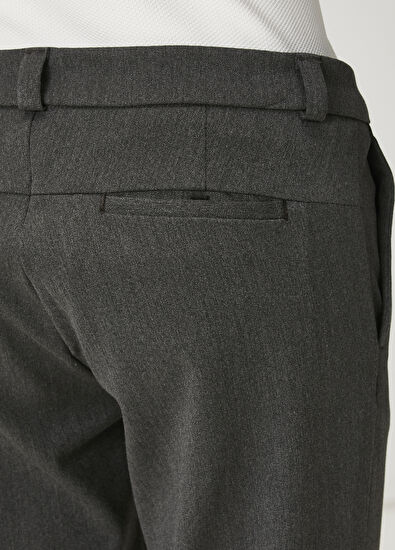 Beymen Club Slim Fit Jasmin Antrasit Melanj Chino Pantolon - 5