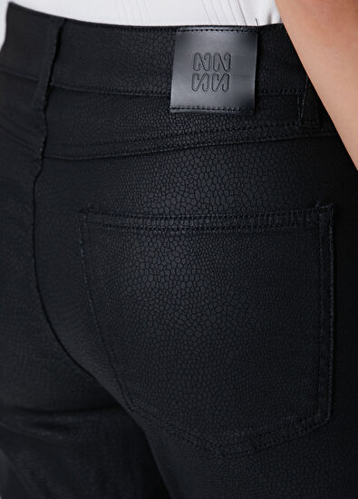 Network Siyah Kaplama Casual Pantolon - 5