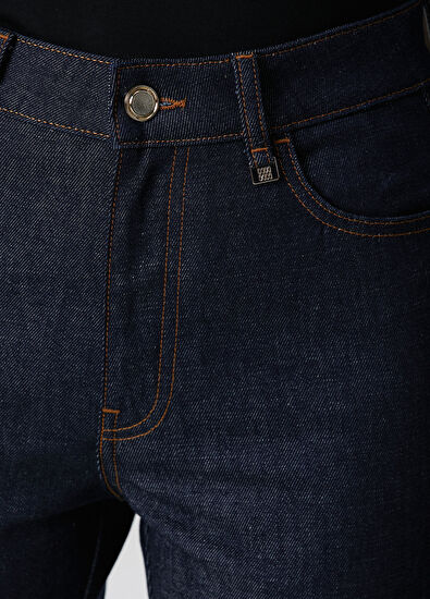Network Lacivert Bootcut Denim Pantolon - 6