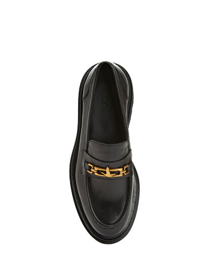 Beymen Club Black Women's Leather Loafer - 4