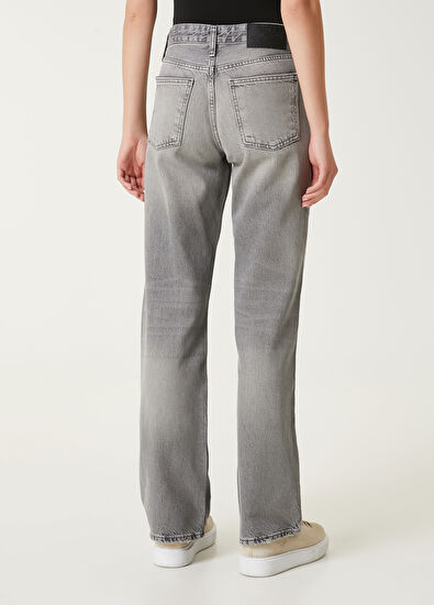 Beymen Club Gri Geniş Paça Jean Pantolon - 5