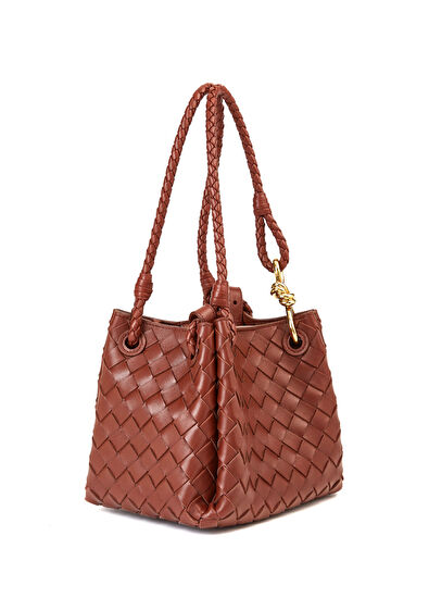 Bottega Veneta Small Parachute Tarçın Kadın Deri Çanta - 3