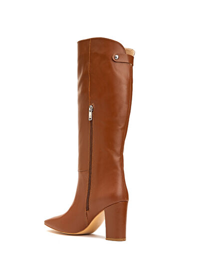 Beymen Club Taba Kadın Deri Çizme - 3