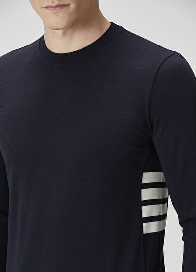 Thom Browne Lacivert Yün Triko - 5