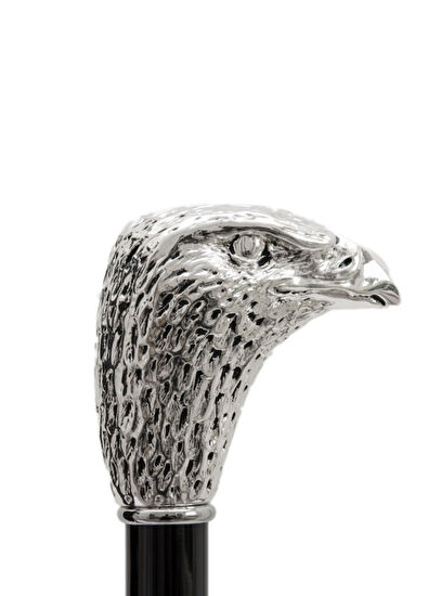 Pasotti Silver Plated Eagle Resin Handle Automatic Umbrella - 5