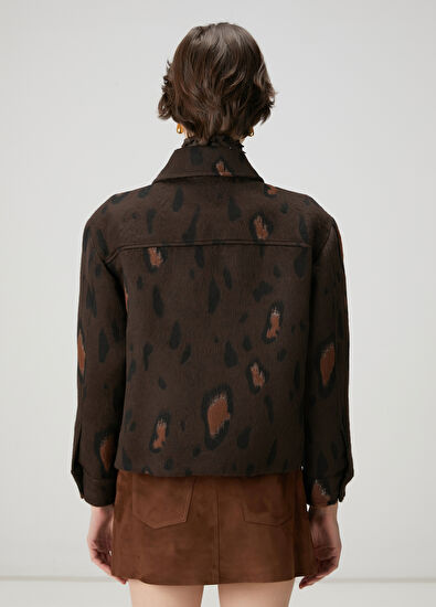 Beymen Club Kahverengi Leopar Desenli Ceket - 6