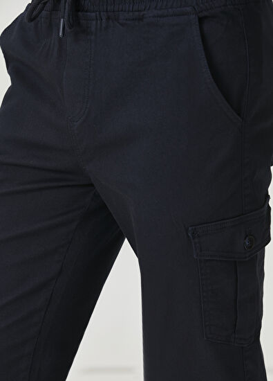 Beymen Club Navy Blue Waist Corded Jogger Cargo Pants - 4