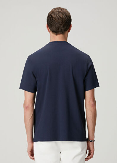 Beymen Club Navy Blue Relax Fit Pie Detail Pie T-Shirt - 6
