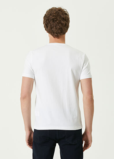 Beymen Club Beyaz V Yaka Basic T-shirt - 4