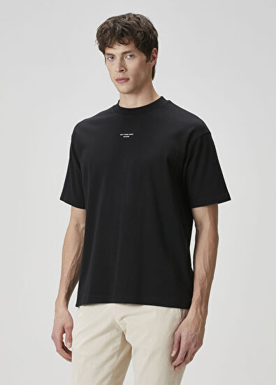 Drôle De Monsieur Siyah Logo Baskılı T-shirt - 3