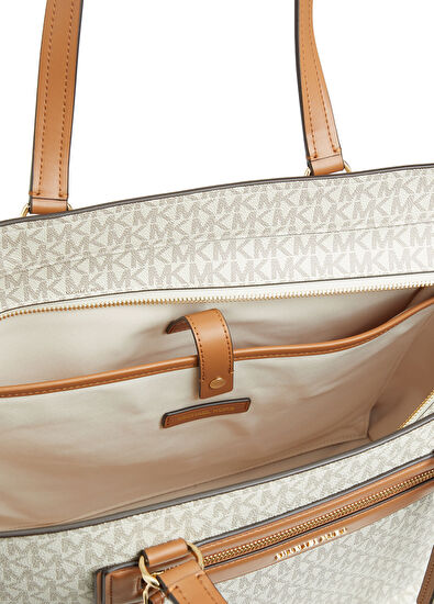 Michael Michael Kors Jet Set Cream Women's Shopping Bag - 5