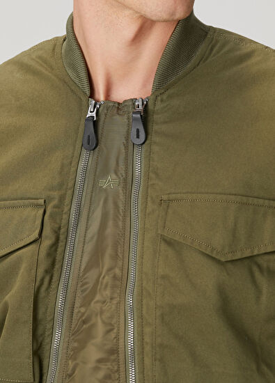 Alpha Industries MA-1 Yeşil Flight Mont - 5