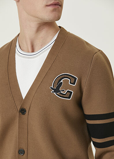 Beymen Club Deve Tüyü Logo Detaylı Triko Hırka - 6