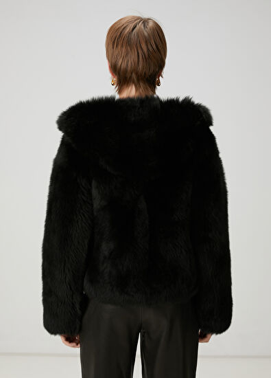 Beymen Club Siyah Kapüşonlu Kaban - 6