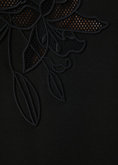 Beymen Club Siyah Çiçek Nakışlı Sweatshirt - 5