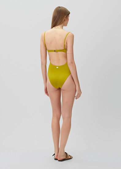 Beymen Club Black glitter windowed swimsuit - 3