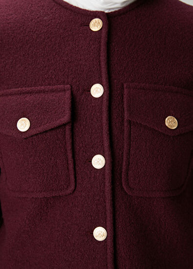 Beymen Club Plum Wool Jacket - 6