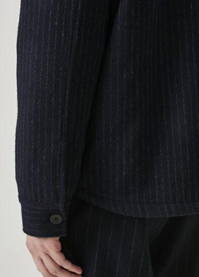 Beymen Club Smoked Line Patterned Outer Shirt - 7