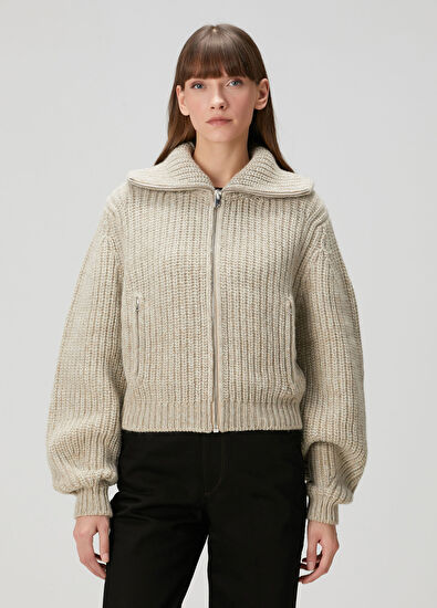 Lemaire Beige Wool Cardigan - 3