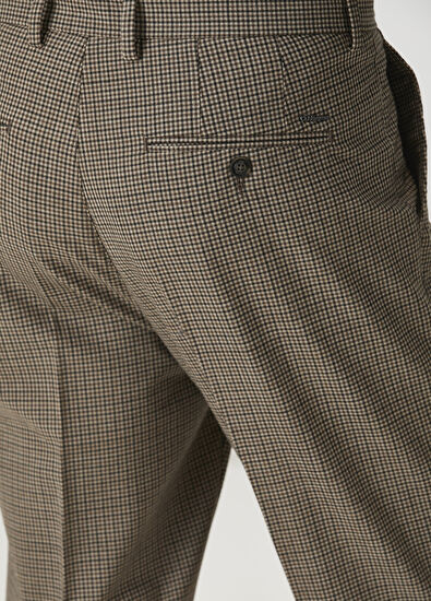 Beymen Club Kahverengi Pötikare Desenli Pantolon - 5