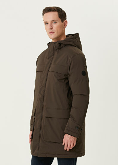 Beymen Club Haki Kapüşonlu Parka - 4