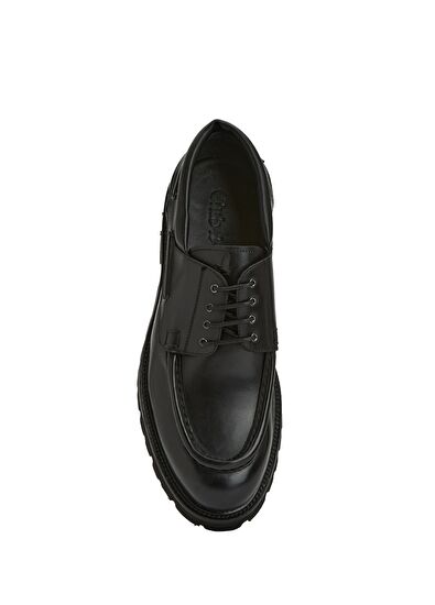 Beymen Club Black men's leather shoes - 4