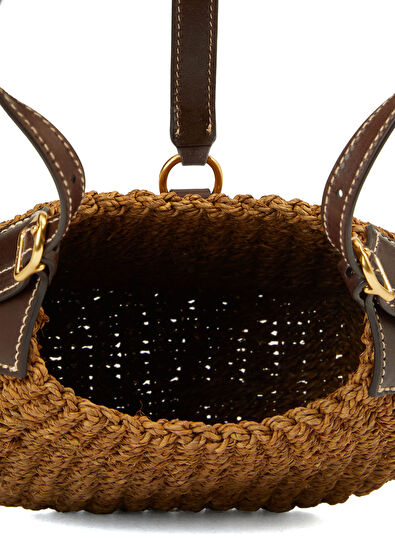 Polo Ralph Lauren Kahverengi Kadın Rafya Çanta - 5