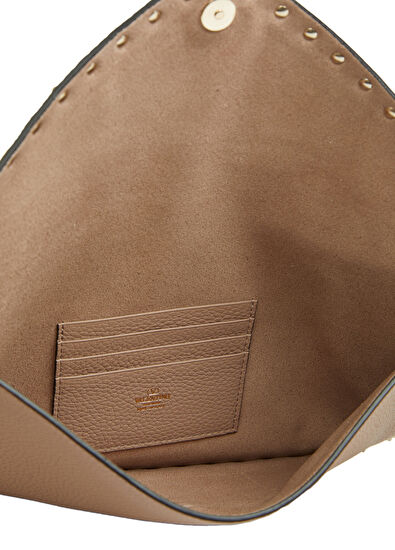 Rockstud Large Pudra Kadın Deri El Portföyü - Görsel 6