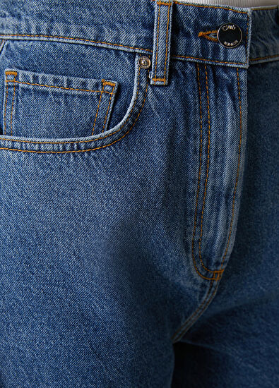 Beymen Club Blue Denim Bermuda - 6