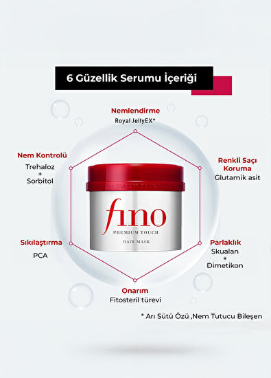 Fino Premium Touch Nemlendirici Saç Maskesi 230 gr - 7