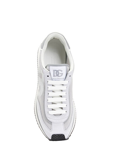 Dolce&Gabbana DG Cushion White Grey Men's Leather Sneakers - 4