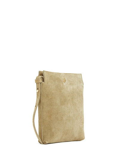 Beymen Club Khaki Women's Suede Mini Bag - 3