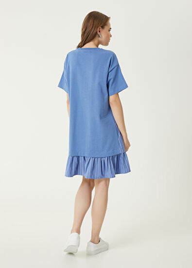 Beymen Club Blue Striped Mini Dress - 6