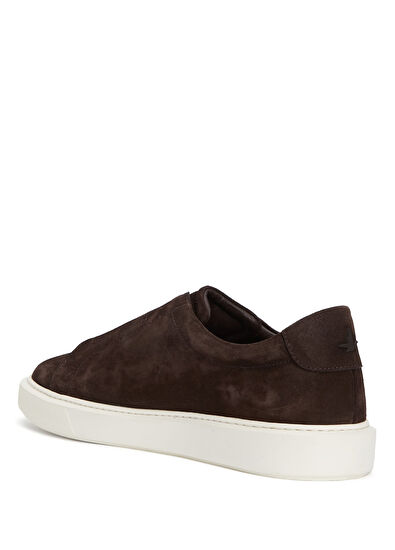Beymen Club Kahverengi Lastikli Erkek Süet Sneaker - 3