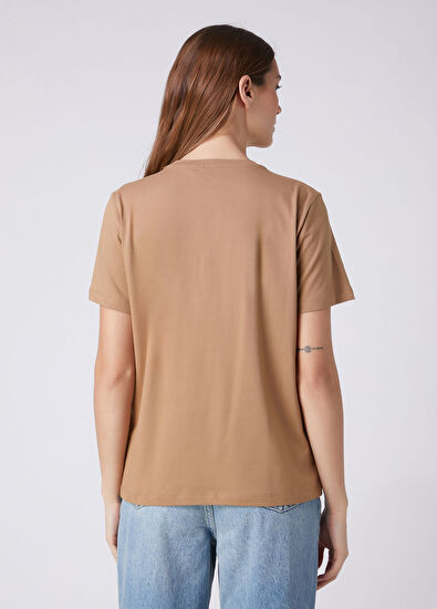 Beymen Club Camel Gofre Hotfix Logolu Sweatshirt - 5