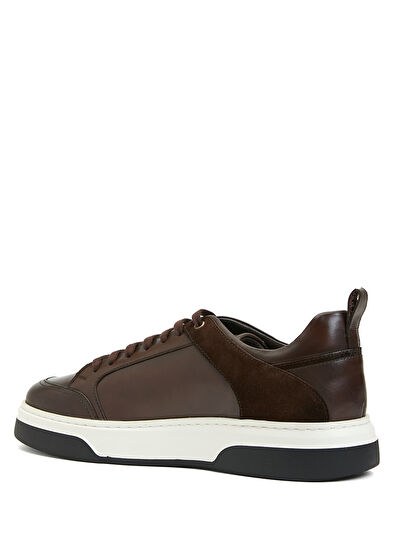 Beymen Club Dark Brown Men's Leather Sneakers - 3