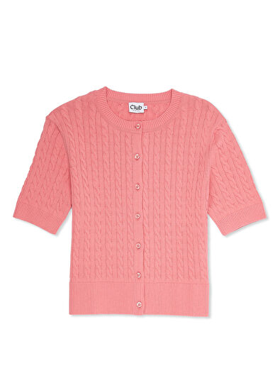 Beymen Club Pembe Saç Örgü Hırka - 7