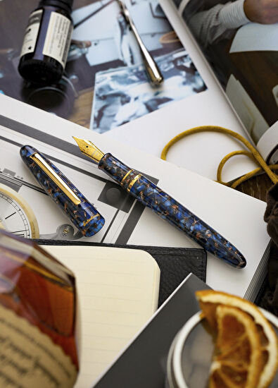 Esterbrook Esterbrook Estie Nouveau Bleu Medium Tip Gold Fountain Pen - 3
