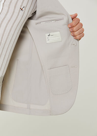 Beymen Club Slim Fit Taş Fitil Dokulu Takım Elbise - 9