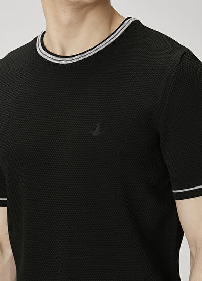 Beymen Club Siyah Petek Dokulu Triko - 6