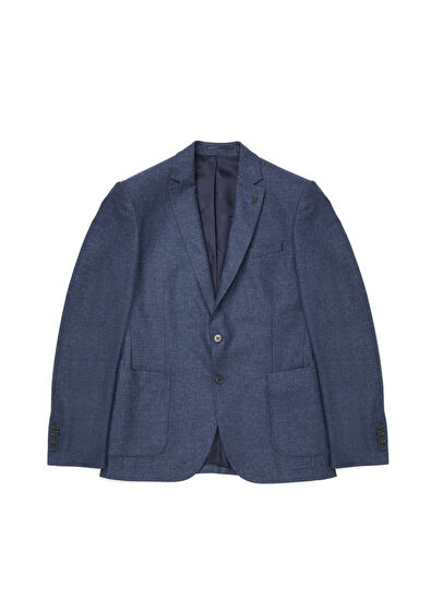 Beymen Club Indigo Muline Yün Ceket - 11