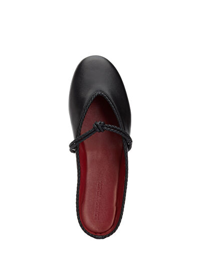 Bottega Veneta Lucia Black Leather Ballet Flat - 4