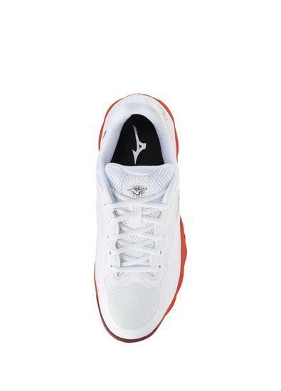 Mizuno Wave Enforce Court CC Beyaz Kırmızı Erkek Tenis Ayakkabısı - 4