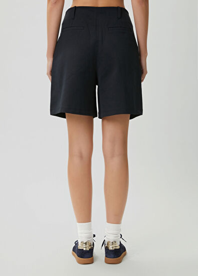 Beymen Club Navy blue pleated detailed shorts - 5