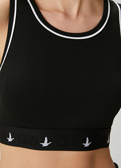 Beymen Club Siyah Logolu Crop Atlet - 6