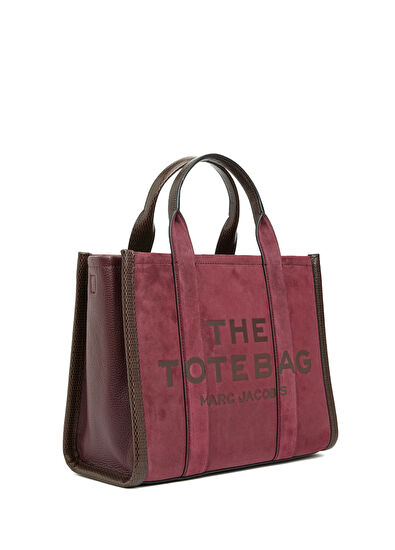 Medium Tote Bordo Kadın Deri Alışveriş Çantası - Görsel 4