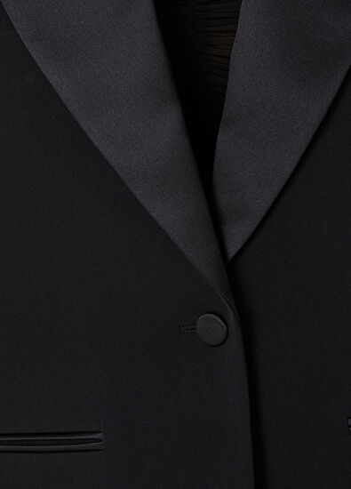 Magda Butrym Siyah Yün Ceket - 4