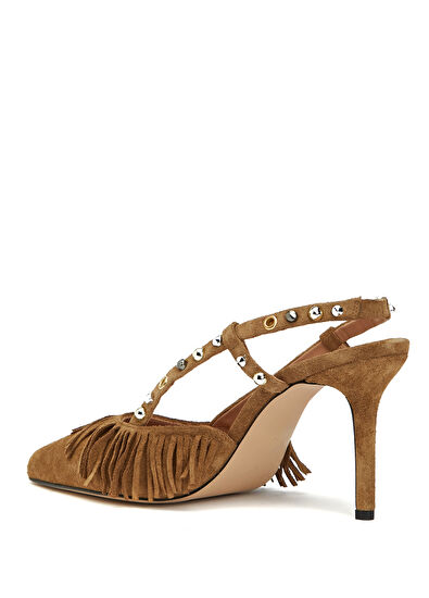 Beymen Club Camel Troklu Süet Topuklu Ayakkabı - 3