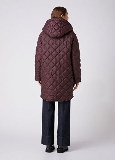 Beymen Club Plum Reversible Coat - 5