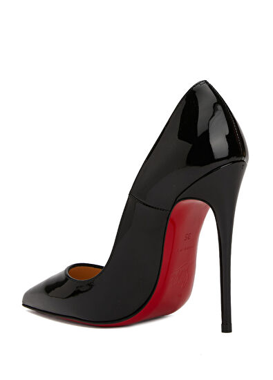 So Kate Siyah Deri Stiletto - Görsel 5
